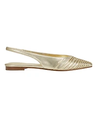 Marc Fisher Ltd Women's Dalatee Ruched Slingback Flats