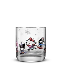 JoyJolt Hello Kitty and Friends Winter Wonderland Short Glasses, Set of 4
