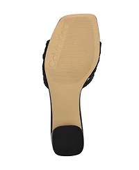 Calvin Klein Women's Brianny Woven Slip-On Sandals