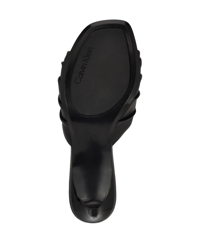 Calvin Klein Women's Imeena Slip-On Kitten Heel Sandals