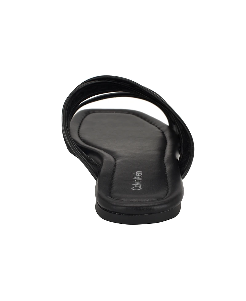 Calvin Klein Women's Bestina Strappy Logo Sandals