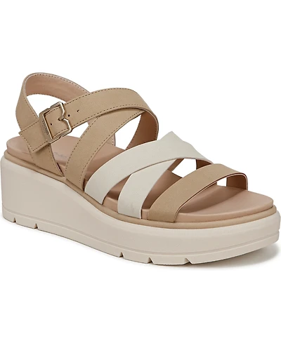 Dr. Scholl's Women's Nice Day Max Sun Strappy Platform Sandals