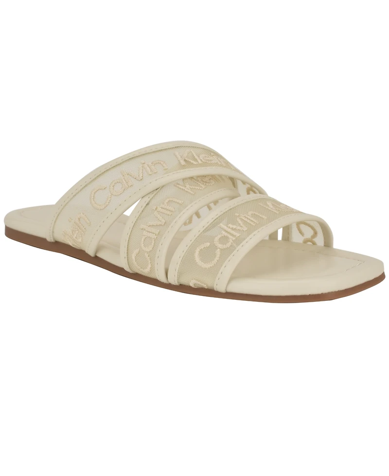 Calvin Klein Women's Bestina Strappy Logo Sandals