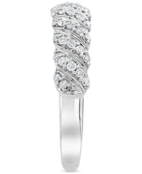 Diamond Diagonal Row Band (1/4 ct. t.w.) in 14k White Gold