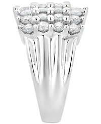 Diamond Four Row Statement Ring (3 ct. t.w.) in 14k White Gold