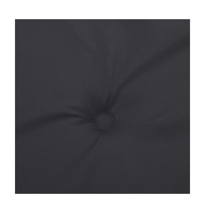 vidaXL Garden Bench Cushion Black 70.9"x19.7"x1.2" Oxford Fabric
