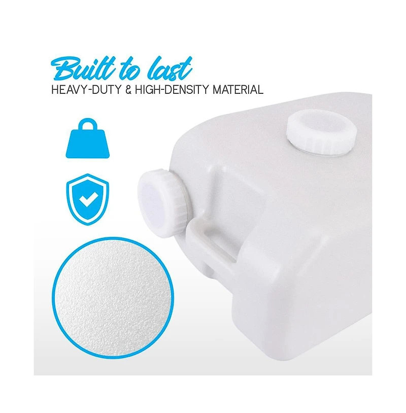 SereneLife Portable Water Tank with Handle & 24L Capacity for Outdoor Use