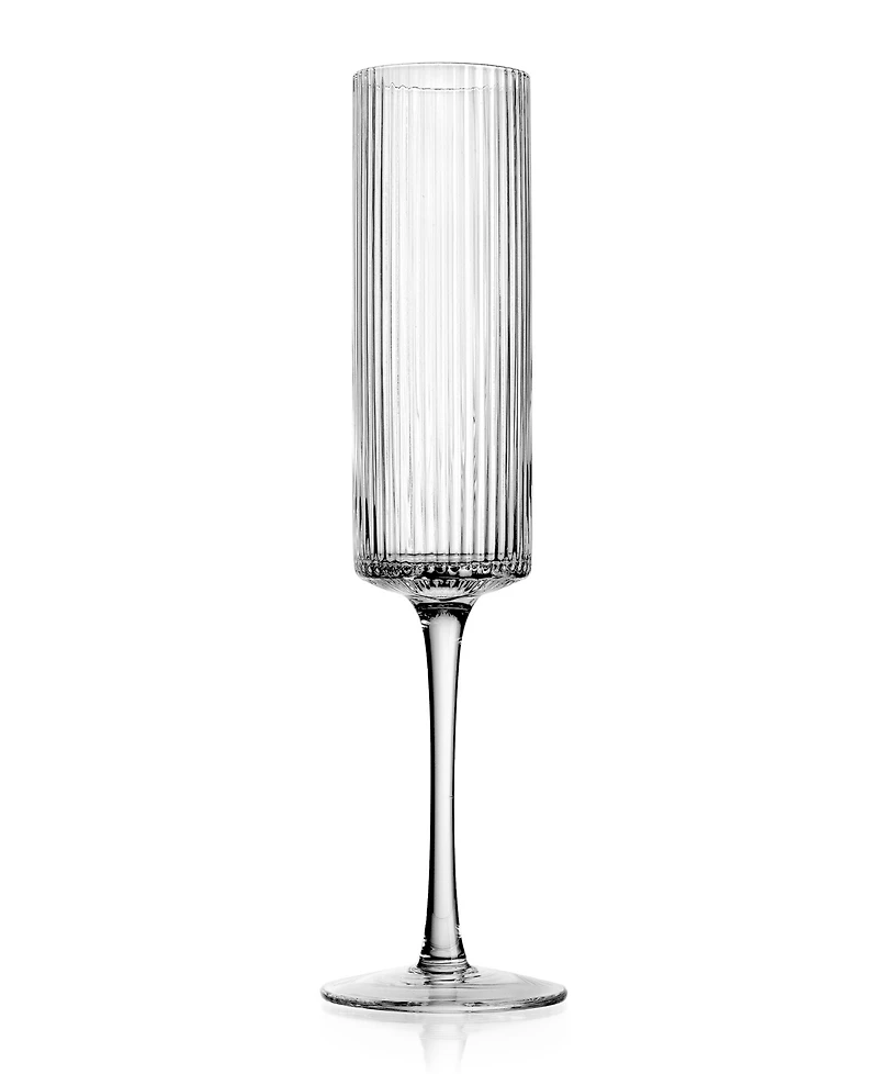 Godinger Sullivan Street Fluted Champagne Glasses, Set of 4