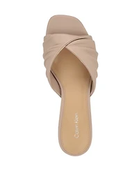 Calvin Klein Women's Imeena Slip-On Kitten Heel Sandals