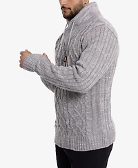 X-Ray Men's Shawl Neck Knit Sweater