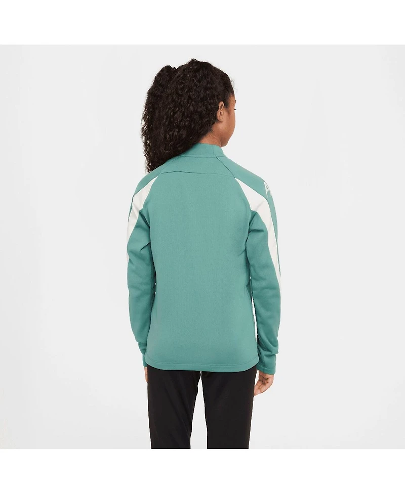 Nike Big Boys and Girls Teal Liverpool 2024/25 Academy Drill Quarter-Zip Top