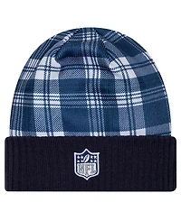 New Era Men's Navy Dallas Cowboys Sideline Statement Cuffed Knit Hat