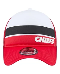 New Era Big Boys and Girls Red Kansas City Chiefs Sport Night Color Block 9FORTY A-Frame Trucker Adjustable Hat