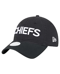 New Era Women's Black Kansas City Chiefs Cece 9TWENTY Adjustable Hat