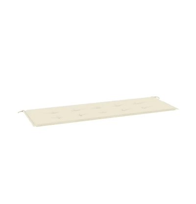 vidaXL Garden Bench Cushion Cream 59.1"x19.7"x1.2" Oxford Fabric