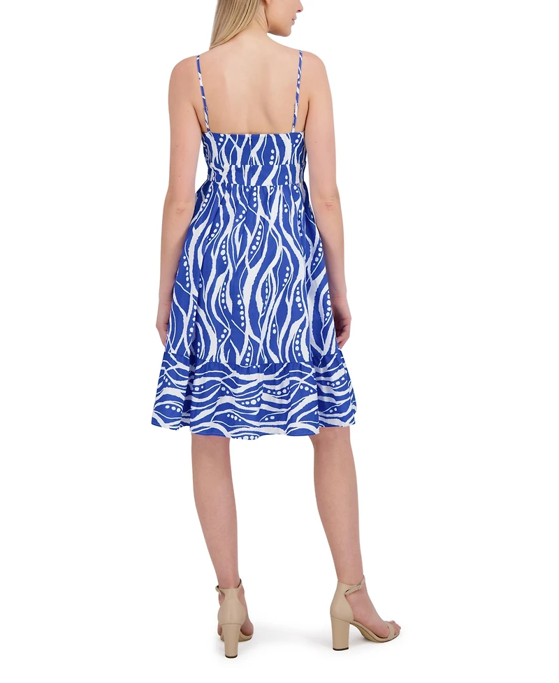 Laundry by Shelli Segal Women's Spaghetti Strap Flared Dress