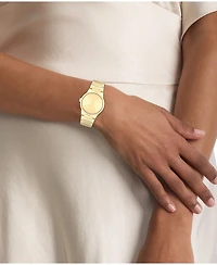 Calvin Klein Women's Ck Linear Elegance Gold Tone Stainless Steel Bracelet Watch