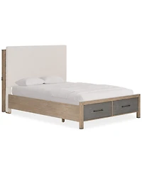 Portmore California King Upholstered Storage Bed (with soft close drawers), Created for Macy's