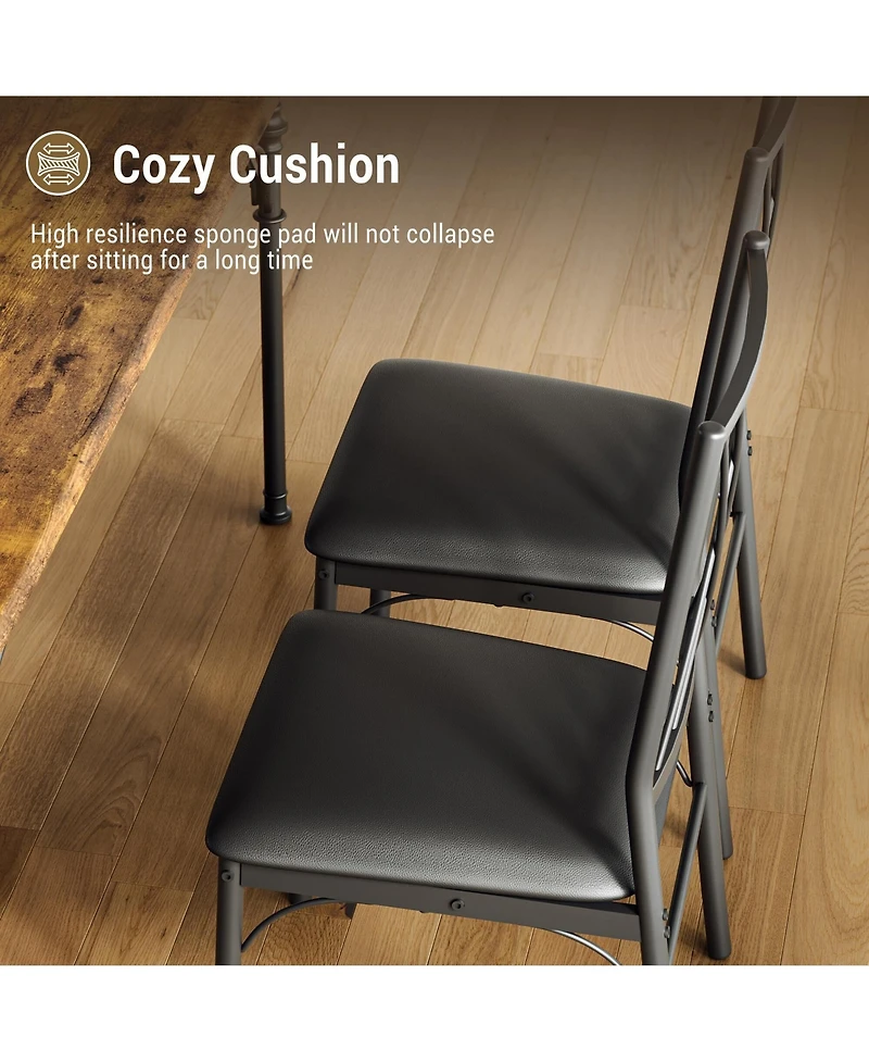 gaomon Dining Table Set for 4, Modern Kitchen Table and Chairs Set of 4,Designed to Comfortably Accommodate 4 to 6 People, Perfect for Small Spaces Li