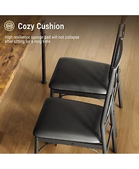 gaomon Dining Table Set for 4, Modern Kitchen Table and Chairs Set of 4,Designed to Comfortably Accommodate 4 to 6 People, Perfect for Small Spaces Li