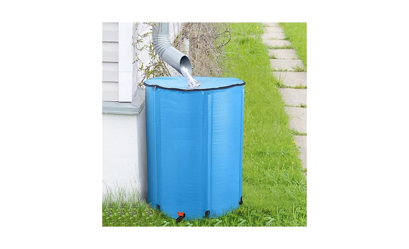 Slickblue Compact Folding Rain Barrel Water Collector for Efficient and Space-Saving Water Harvesting
