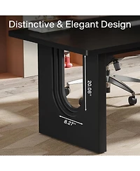 Tribesigns Modern Executive Desk, 70.9" Large Office Computer Meeting Room Table, Simple Workstation Business Furniture for Home