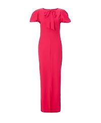 Quiz Women's Scuba Crepe Maxi Dress With Puff Sleeve