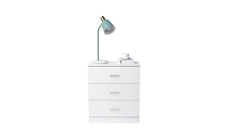 Slickblue Modern Simple 3-Drawer Dresser for Sleek and Functional Bedroom Storage