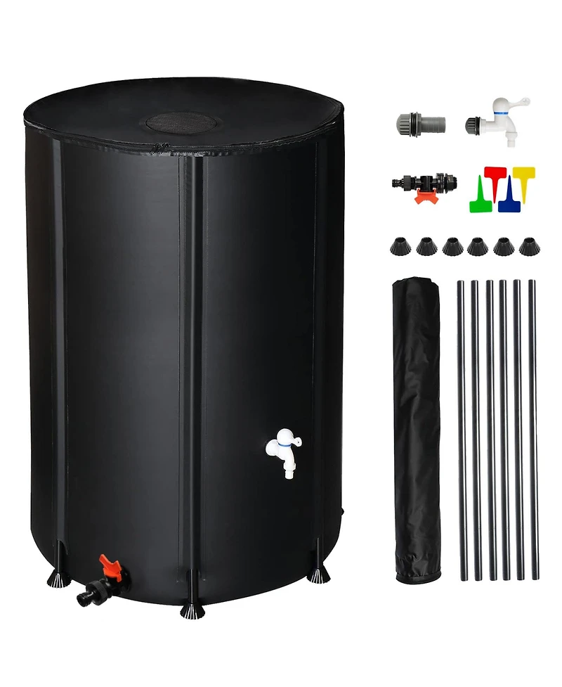 Slickblue Folding Rain Barrel Water Collector for Eco-Friendly and Space-Saving Water Storage