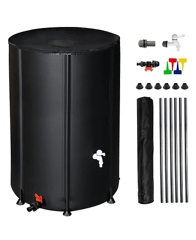 Slickblue Folding Rain Barrel Water Collector for Eco-Friendly and Space-Saving Water Storage