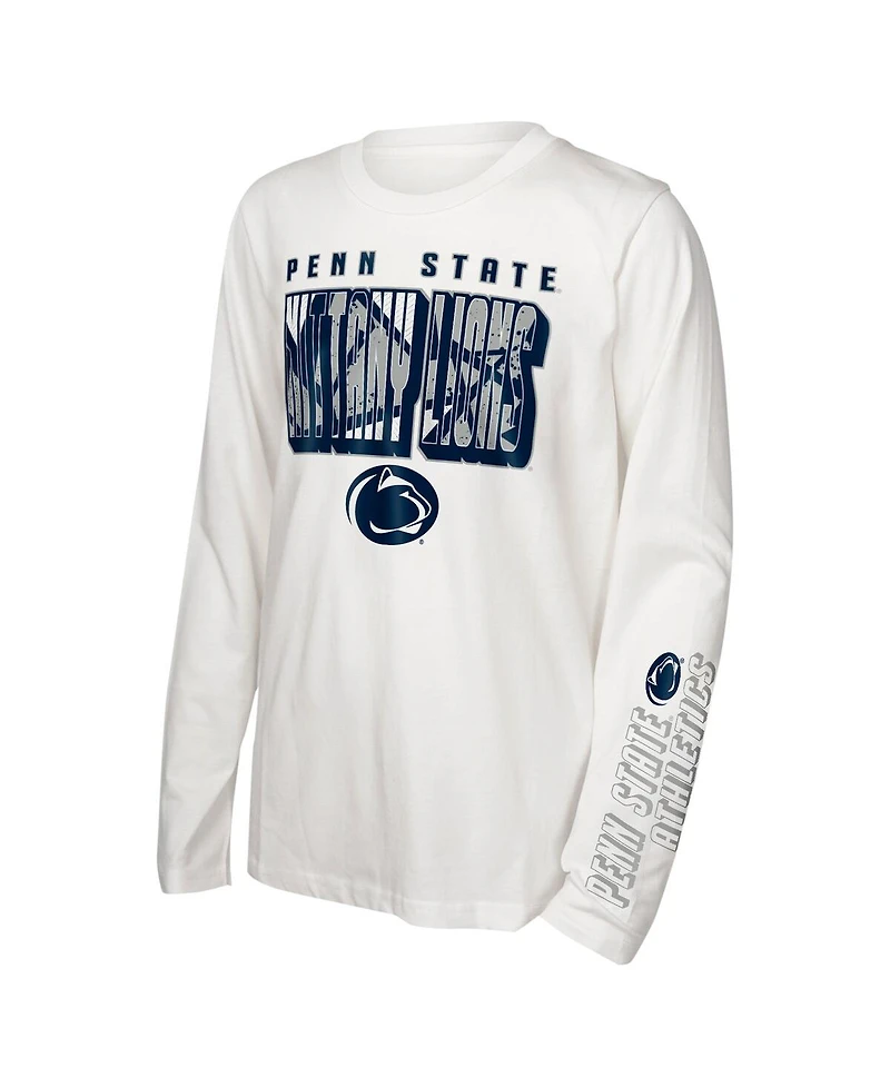 Outerstuff Big Boys and Girls Penn State Nittany Lions the Mix T-Shirt Combo Set