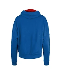 New Era Women's Royal Buffalo Bills Throwback Boxy Pullover Hoodie