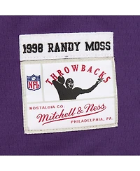 Mitchell & Ness Men's Randy Moss Purple Minnesota Vikings Player Name Number Hoodie Legacy Jersey