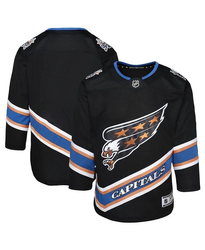 Outerstuff Big Boys and Girls Black Washington Capitals Alternate 50th Anniversary Premier Jersey