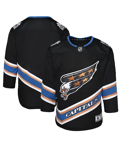 Outerstuff Big Boys and Girls Black Washington Capitals Alternate 50th Anniversary Premier Jersey