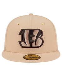 New Era Men's Tan Cincinnati Bengals Candied Pecan 59FIFTY Fitted Hat