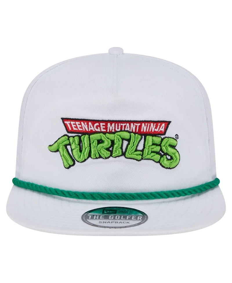 New Era Men's White Teenage Mutant Ninja Turtles Golfer Adjustable Hat