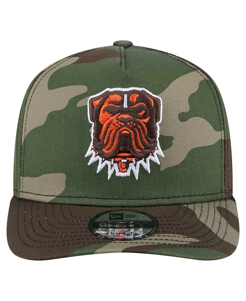 New Era Men's Camo Cleveland Browns Woodsy 9FIFTY Snapback Hat