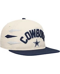 New Era Men's Stone/Navy Dallas Cowboys Athletic Golfer Adjustable Hat