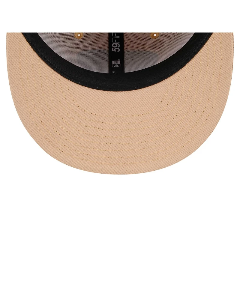 New Era Men's Tan Green Bay Packers Candied Pecan 59FIFTY Fitted Hat