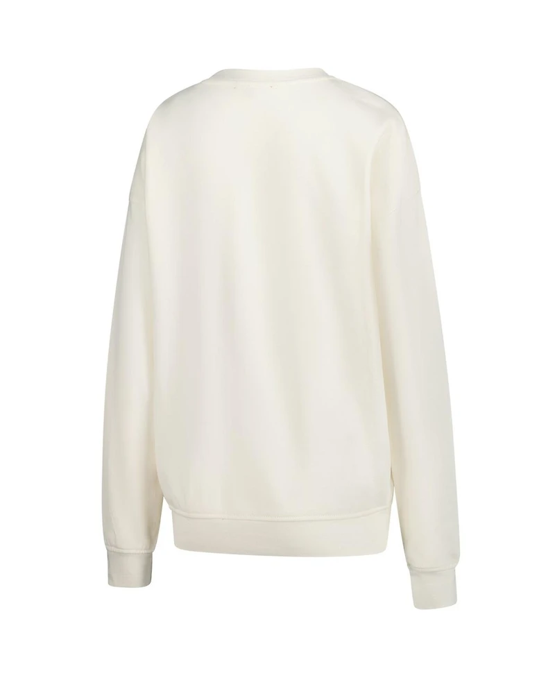 Mitchell & Ness Women's Cream Detroit Lions Shooting Stars Pullover Sweatshirt