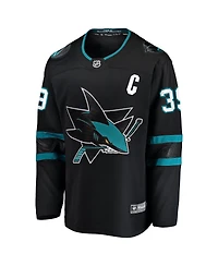 Fanatics Men's Logan Couture Black San Jose Sharks Alternate Premier Breakaway Player Captain Jersey