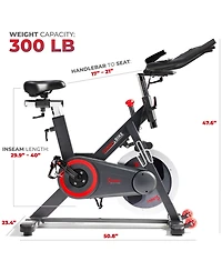 Sunny Health & Fitness Premium Indoor Cycling Smart Stationary Bike with Exclusive SunnyFit App Enhanced Connectivity
