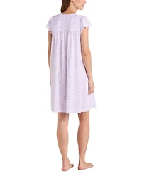 Miss Elaine Women's Printed Pintucked Nightgown