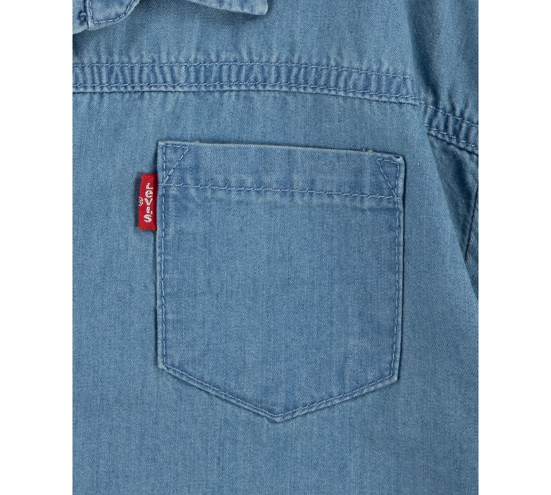 Levi's Baby Boys 3-Pc. Denim Button-Up Shirt, Bodysuit, & Shorts Set