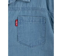 Levi's Baby Boys 3-Pc. Denim Button-Up Shirt, Bodysuit, & Shorts Set