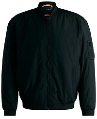 Boss by Hugo Men's Logo Badge Water-Repellent Bomber Jacket