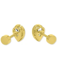 Cubic Zirconia Tear-Shape Stud Earrings (1-1/3 ct. t.w.) in 14k Gold-Plated Sterling Silver