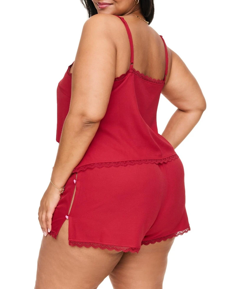 Adore Me Plus Kiora Cami And Shorts Pajama Set