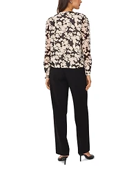 Vince Camuto Women's Faux-Wrap Long-Sleeve Top